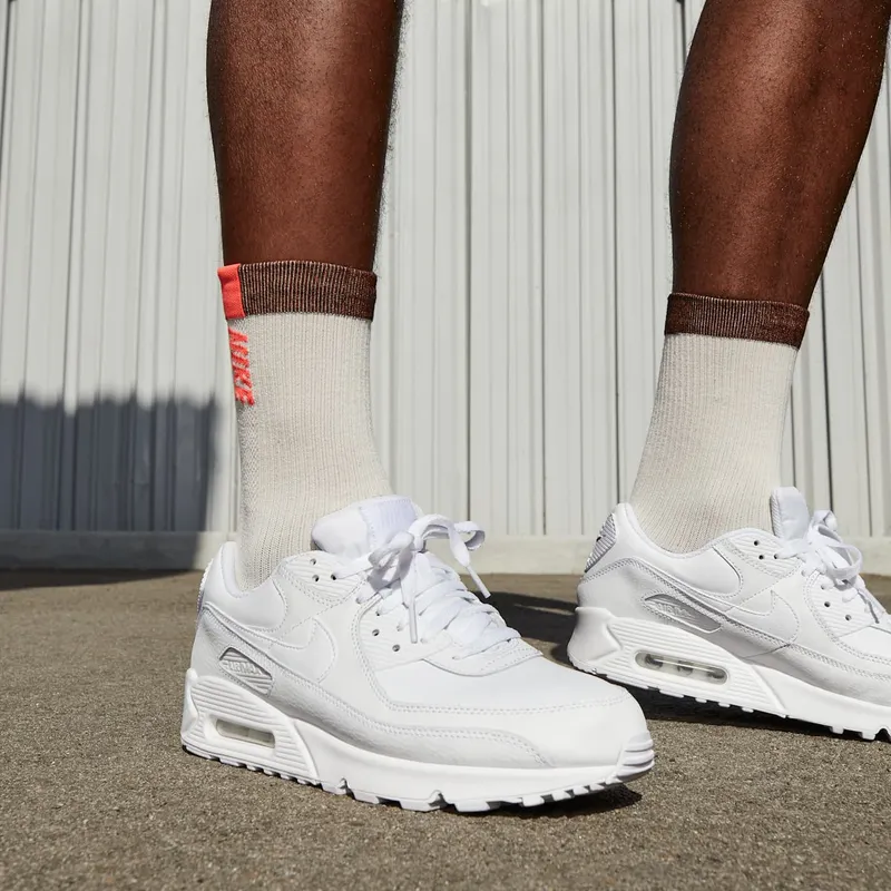 Nike Air Max 90 Leather Triple White (2020) White/White-White (CZ5594-100)