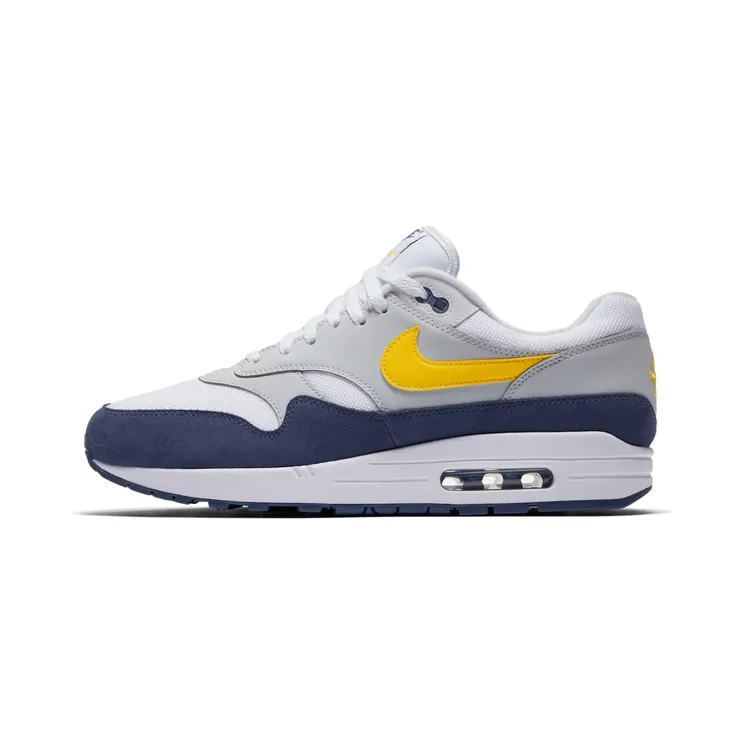 Nike Air Max 1 “White / Blue Recall / Pure Platinum / Tour Yellow” (AH8145-105)