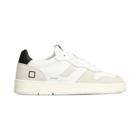 D.A.T.E. Court 2.0 met suède vlakken en geperforeerde details “White” (M451C2BAWB)