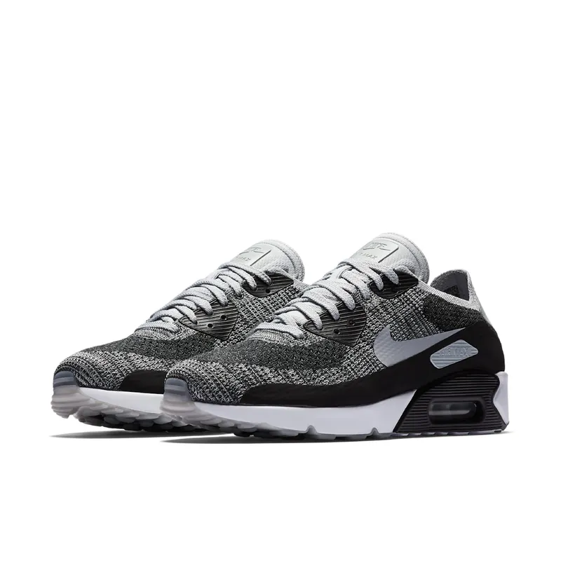Nike Air Max 90 Ultra 2.0 Flyknit Black Wolf Grey Black/Wolf Grey-Pure Platinum-Dark Grey (875943-005)