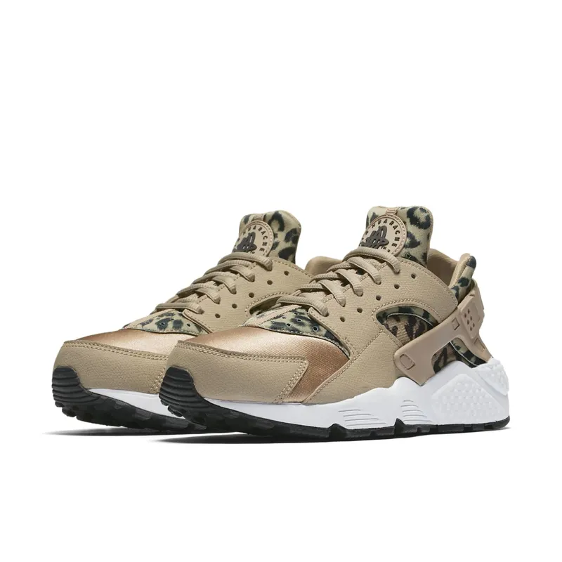 Nike Air Huarache Run Leopard (W) Khaki/Black-White (725076-200)