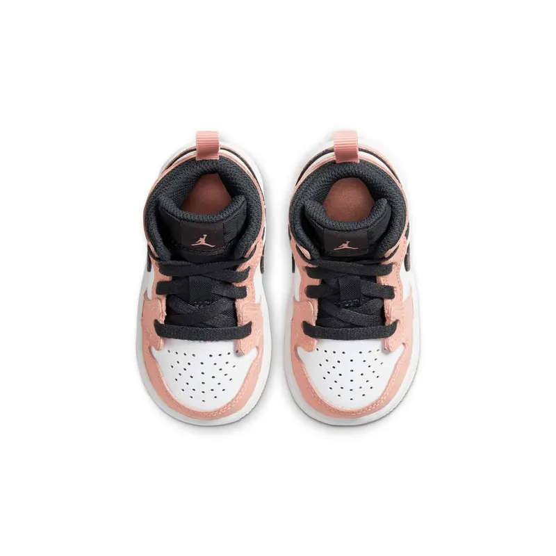 Jordan 1 Mid Pink Quartz (TD) Pink Quartz/White-Dark Smoke Grey (644507-603)
