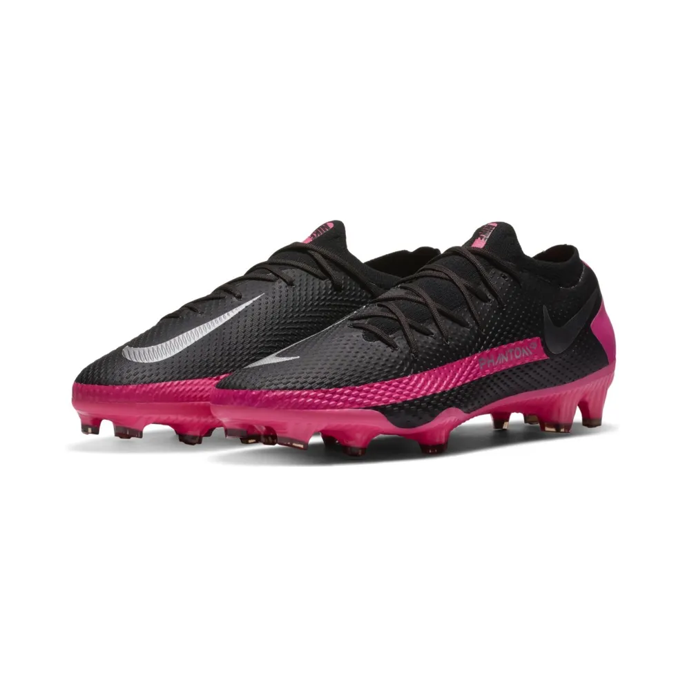 Nike Phantom GT Pro FG Black Pink Blast Black/Pink Blast-Metallic Silver (CK8451-006)