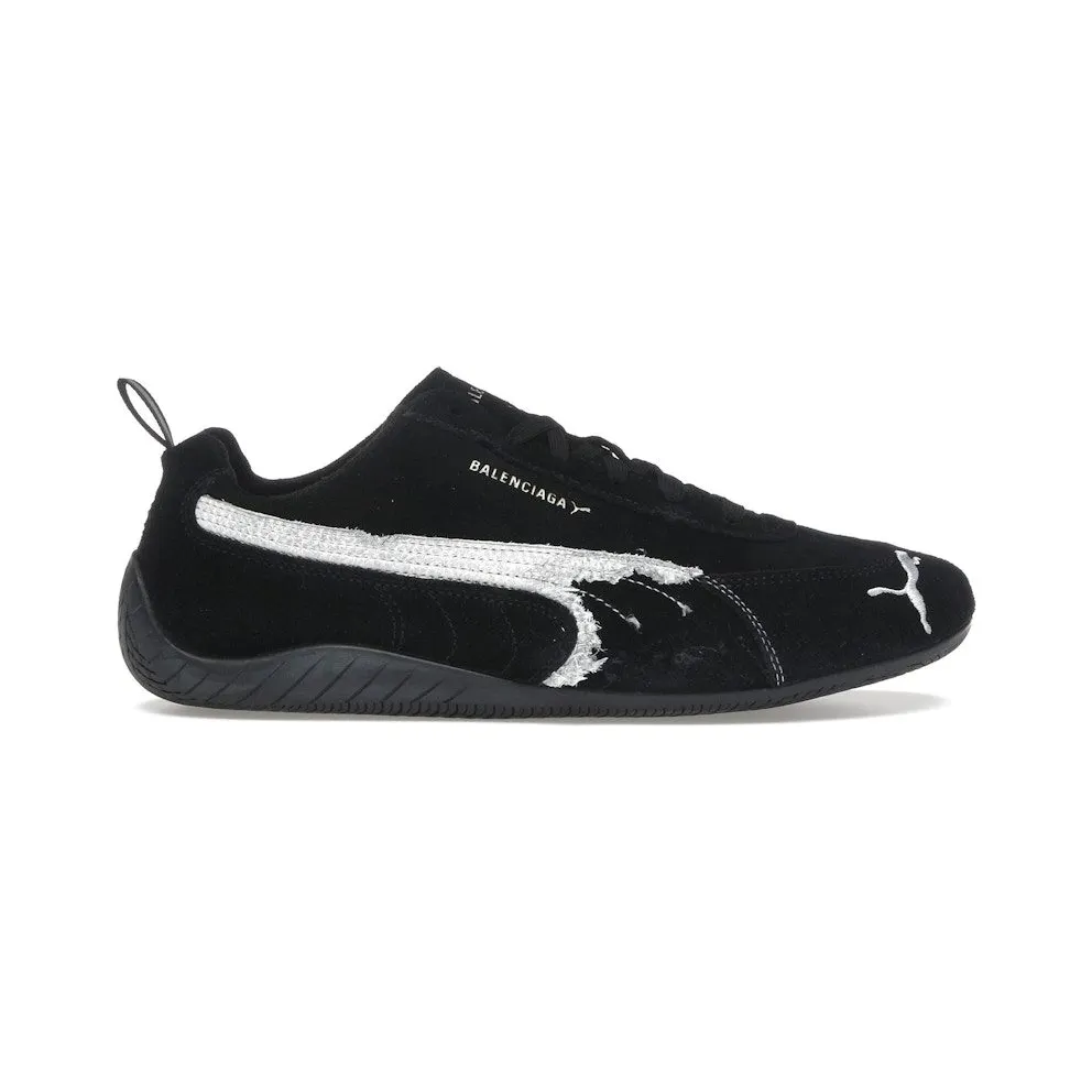 Balenciaga x Puma Speedcat Suede Distressed Black White (847146 WSDSD 1090)