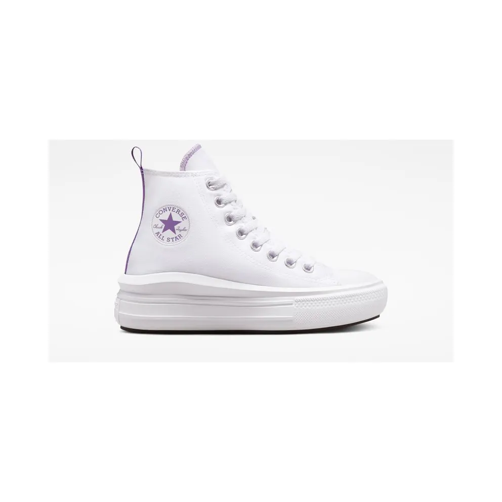 Converse Chuck Taylor All Star Move Platform White/pixel Purple/white