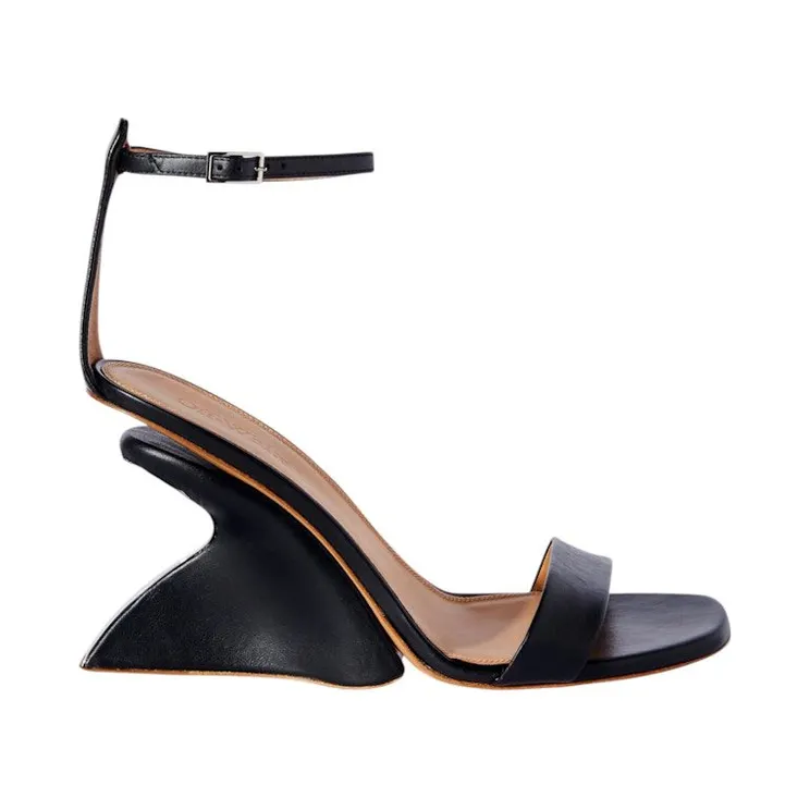 OFF-WHITE Jug Wedge Sandal Black (OWIH058S24LEA0011010)