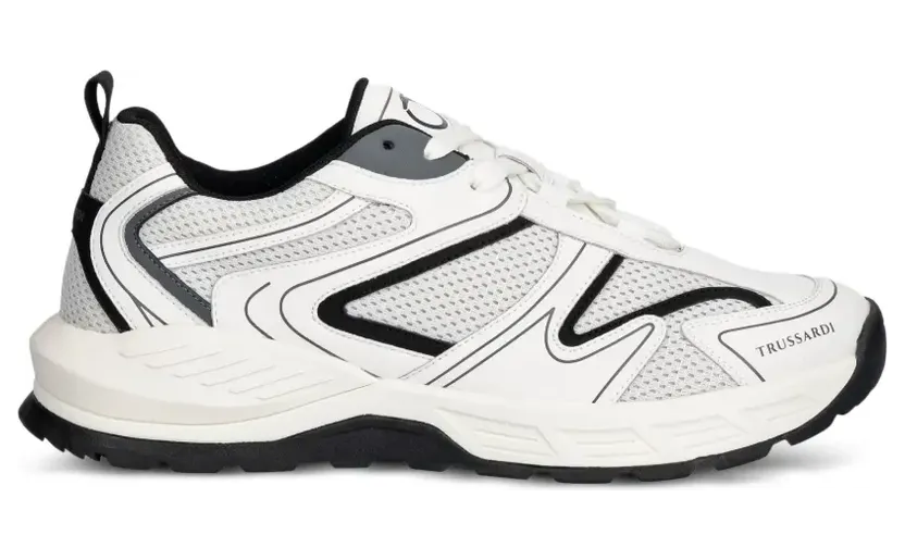 Trussardi Sneakers mit Mesh-Einsätzen – Weiß (N069S001003N)