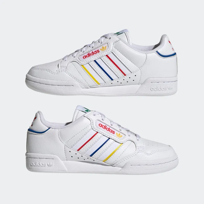 Adidas Continental 80 Stripes Cloud White / Yellow / Blue (GX9739)