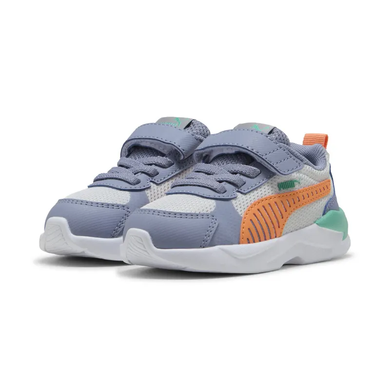 Puma X-Ray 3 “Feather Gray / Melon Glow / Gray Sky / Vibrant Green” (401495_08)