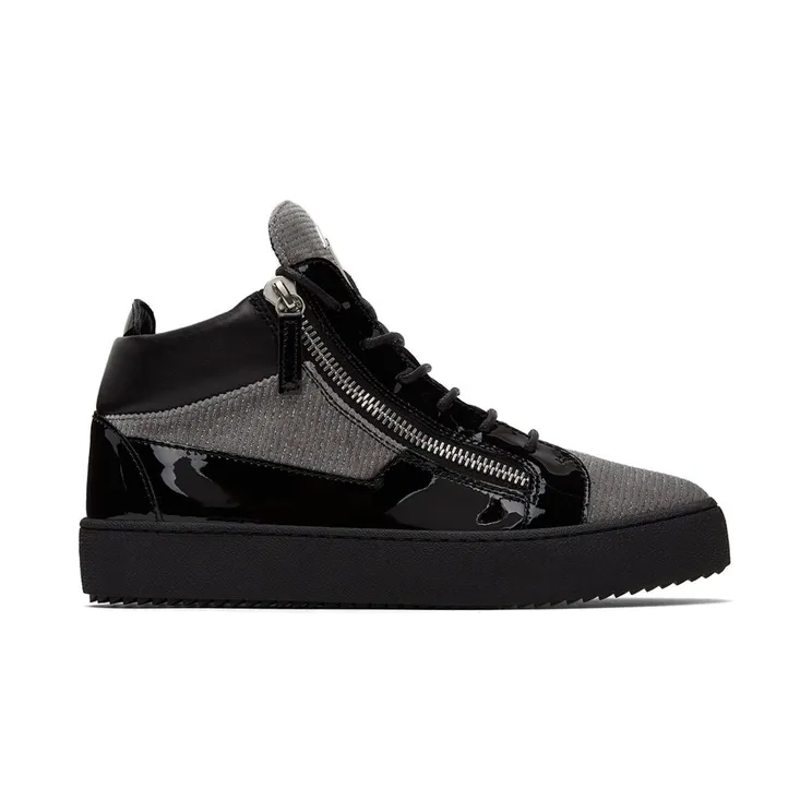 Giuseppe Zanotti Black & Grey Kriss Sneakers (RU00061-89426)