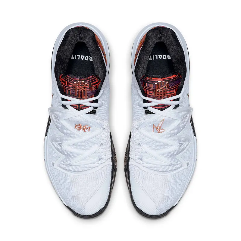 Nike Kyrie 5 BHM (2019) White/Metallic Gold-Black (BQ6237-100)