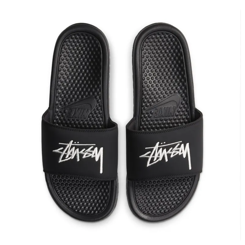 Nike Benassi Stussy Black Black/Black/White (DC5239-001)