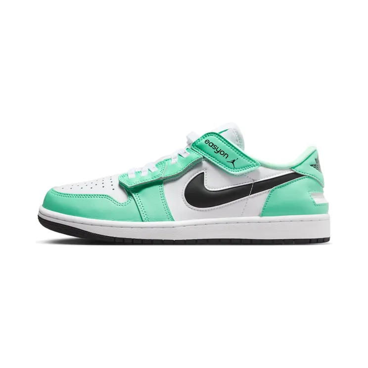 Jordan 1 Low Flyease “White / Green Glow / Black” (DM1206-131)