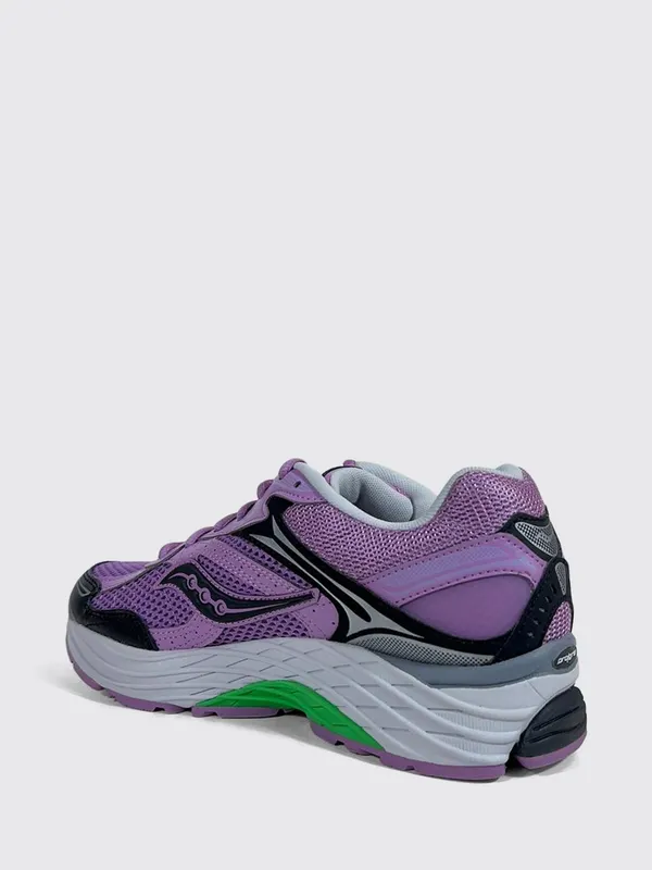 Saucony ProGrid Omni 9 Technical Mesh Sneakers with Serrated Rubber Sole Smoke Grey (S7099994)