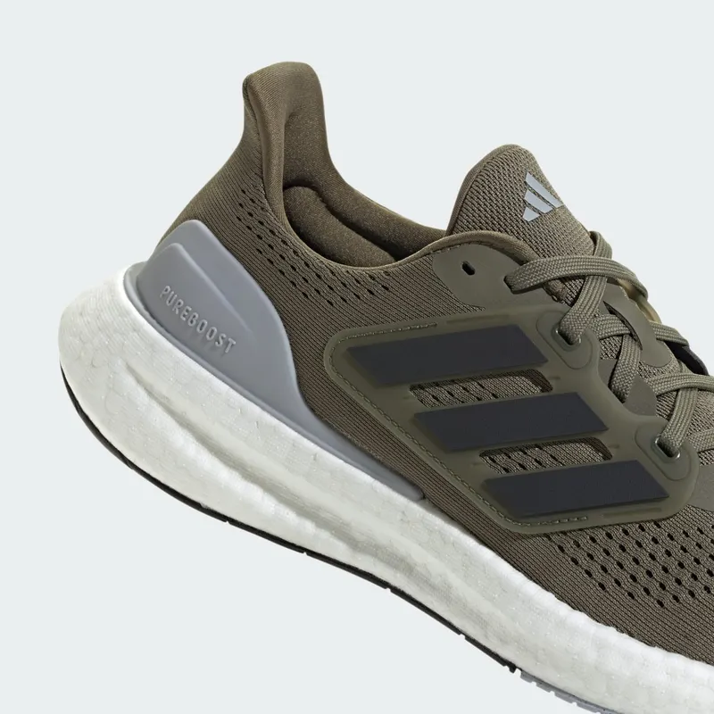 adidas Pureboost 23 Olive Strata Core Black Halo Silver (IF1548)