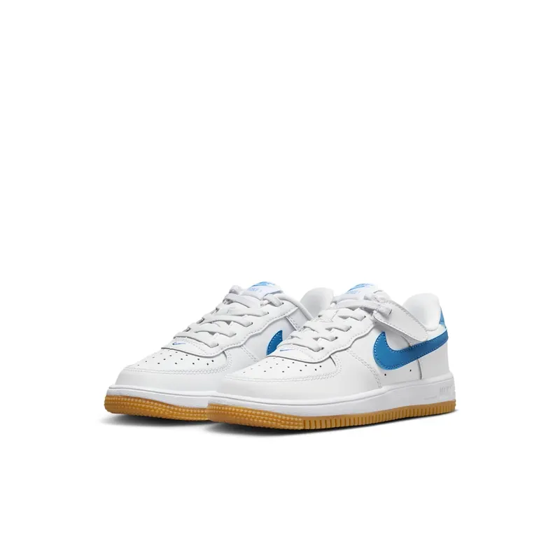 Nike Air Force 1 Low EasyOn White Gum Light Brown Blue Beyond (FN0237-115)