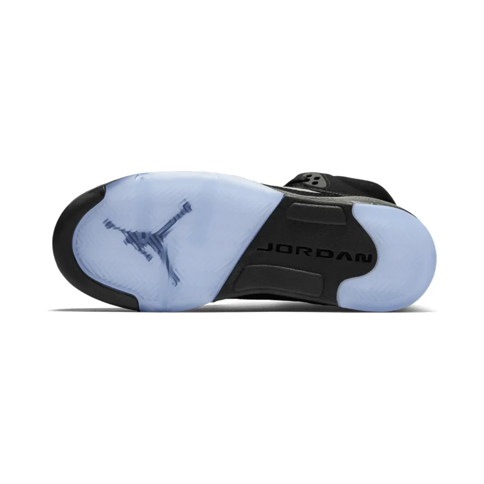 Jordan 5 Retro Black Metallic 2016 (GS) Black/Fire Red-Metallic Silver-White (845036-003)