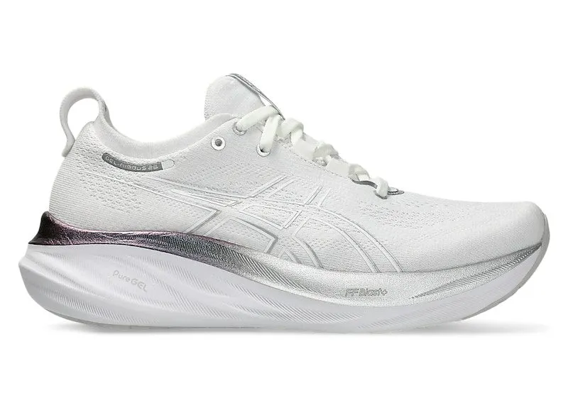 ASICS Gel-Nimbus 26 Platinum Real White Pure Silver (1012B720-100)