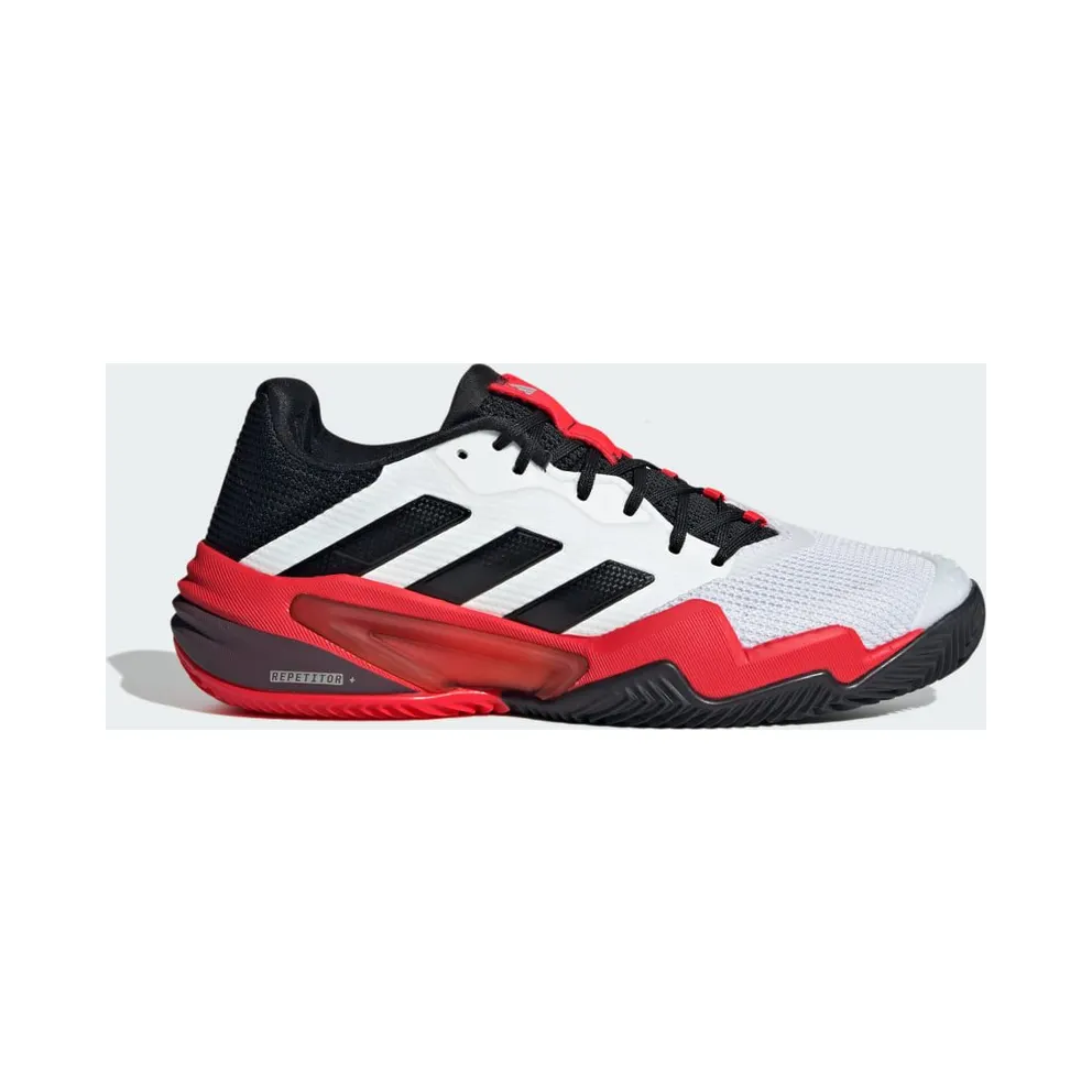 Adidas Barricade 13 Clay Tennisschuhe Cloud White / Core Black / Lucid Red (JH9015)