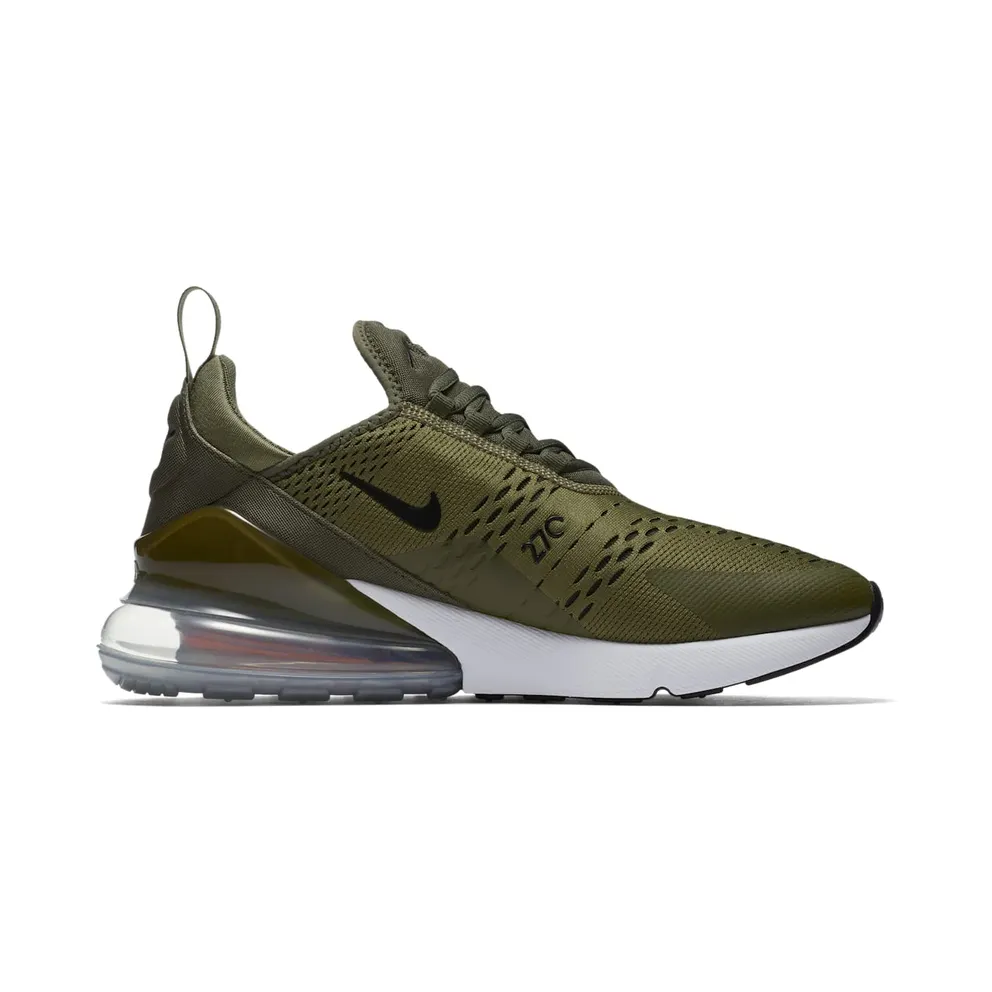 Nike Air Max 270 Medium Olive Medium Olive/Black-Total Orange-White (AH8050-201)