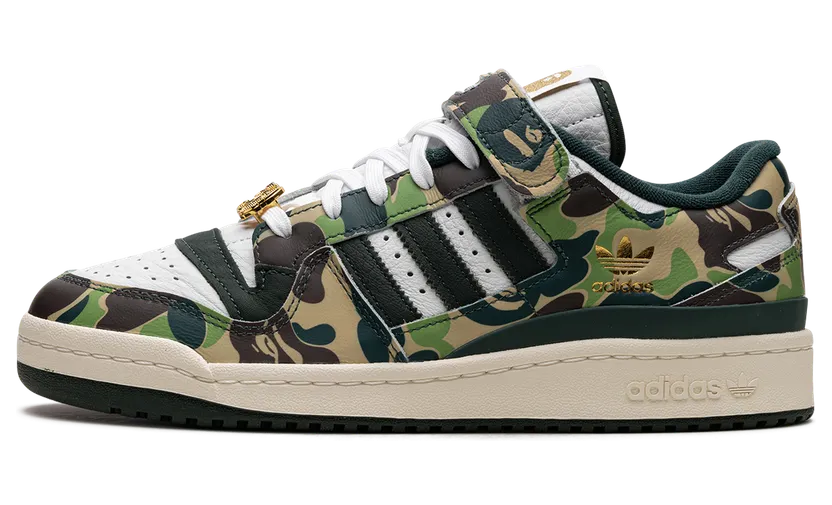 Adidas Forum 84 Low “Bape 30th Anniversary Green Camo” (ID4771)