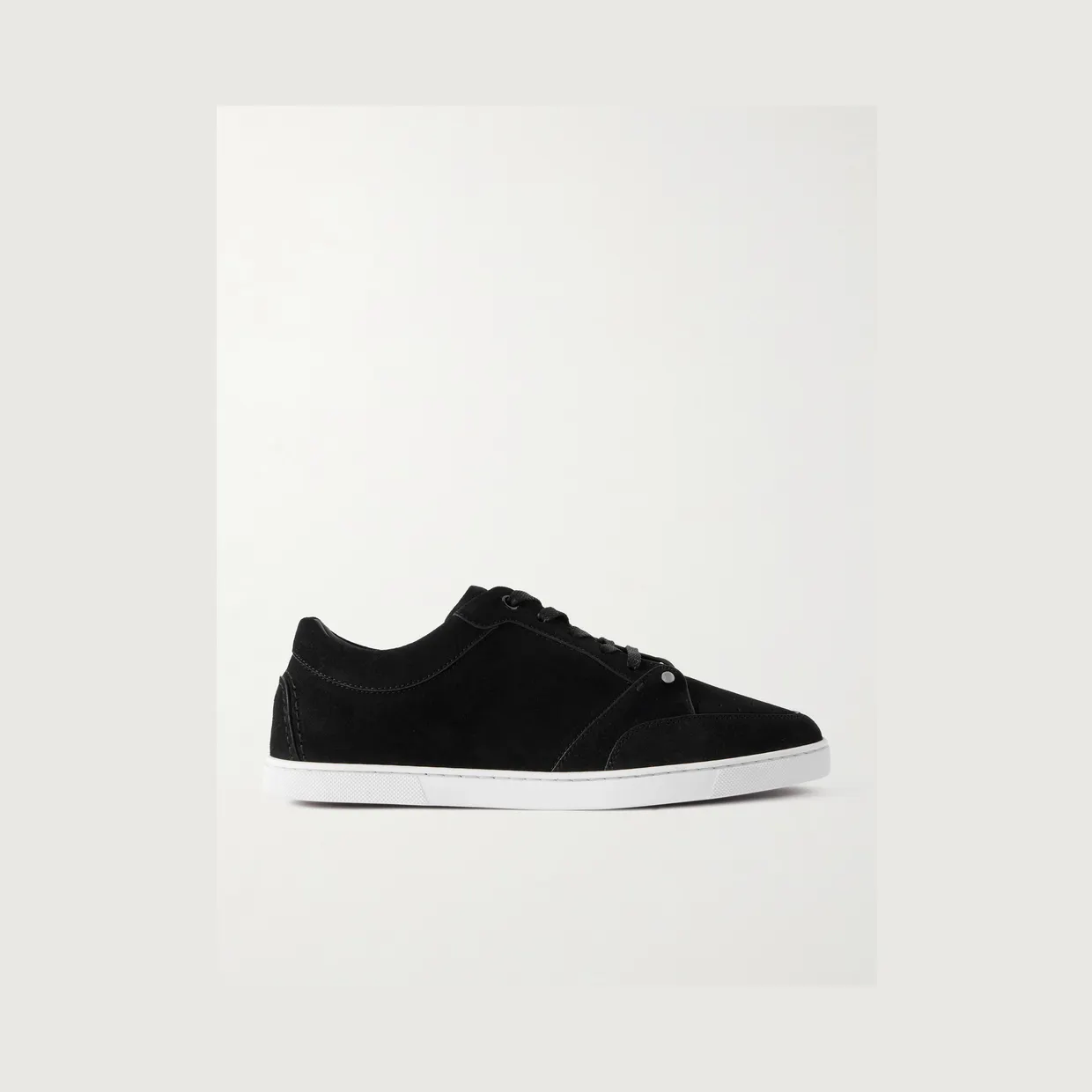 Christian Louboutin Chambelisneak Panelled Suede Sneakers Black (1260325)