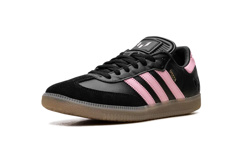Adidas Samba Messi Indoor “Core Black / Gold Metallic / Gum” (JP7845)