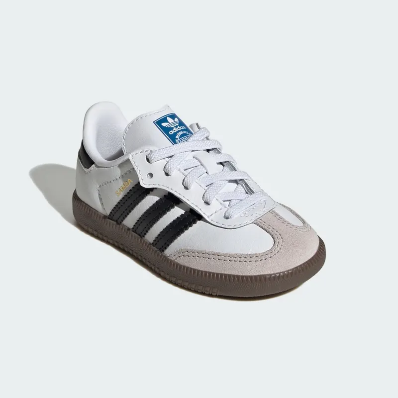 Adidas Samba OG Comfort Close Elastic Lace Kids Cloud White / Core Black / Gum (JQ3191)