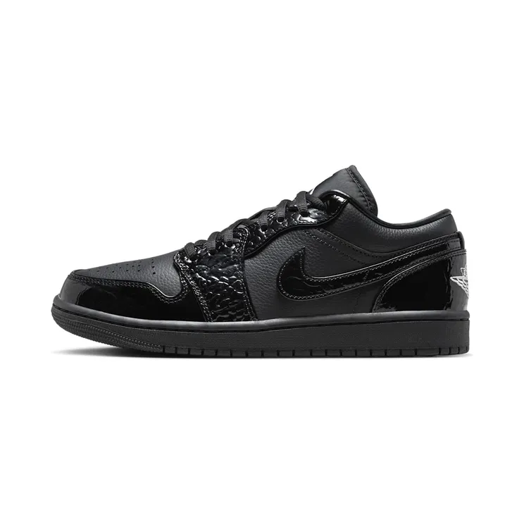 Air Jordan 1 Black Croc “Black / White / Metallic Silver” (HJ7743-010)