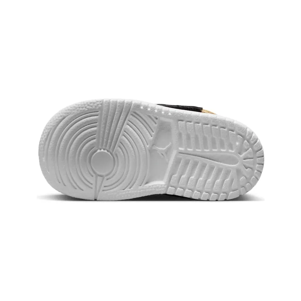 Sky Jordan 1 Mid Black Metallic Gold White (DV6068-071)