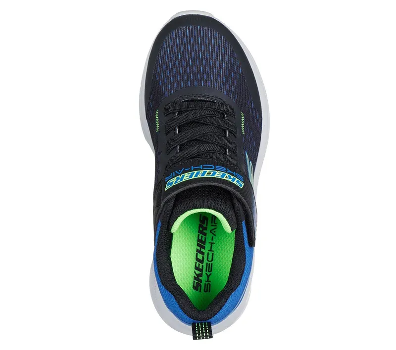 Skechers Microspec Max Advance – Squad-Pacer Sneaker Black/Blue/Limoen