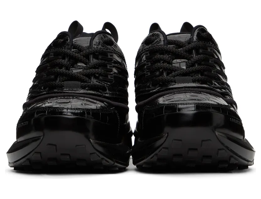 Givenchy Black Croc GIV 1 Sneakers (BH004WH0V8) (2)