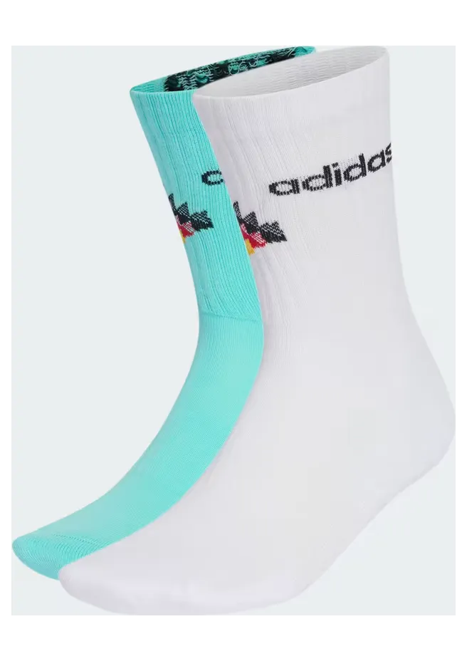 adidas Germany 26 Fan Socks “White / Flash Aqua / Black” (KC6740)