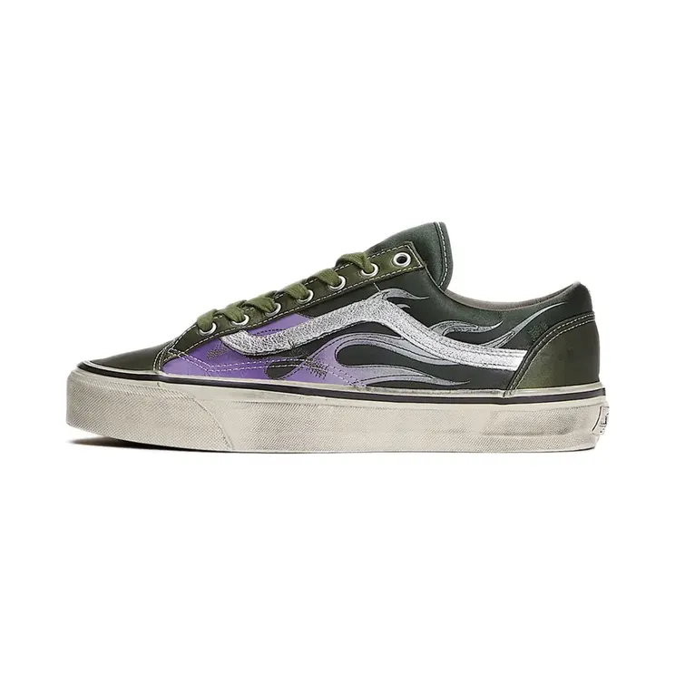 Vans Old Skool 36 Green Archive Flame (VN000D9RGRK1)