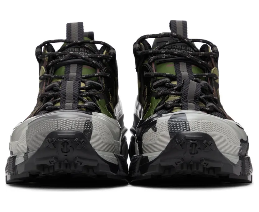 Burberry Green Camo Arthur Sneakers (8042185) (2)