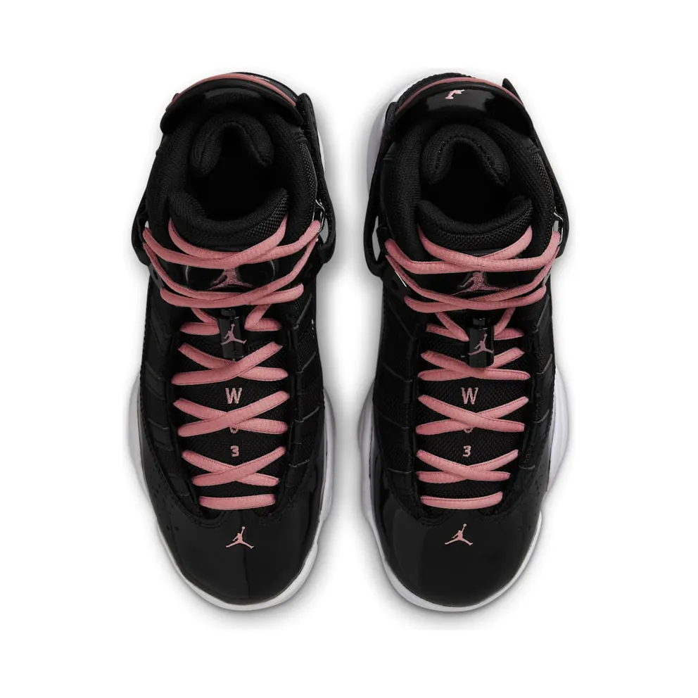 Jordan 6 Rings Black White Anthracite Rust Pink (323419-068)