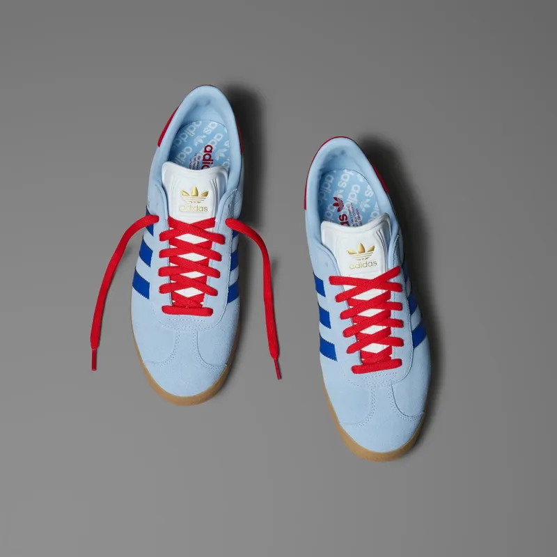 adidas Gazelle Spikeless Golf Clear Sky Royal Better Scarlet (IH8553)