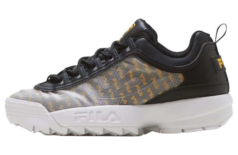 Fila DISRUPTOR 2 CLEAR “BLACK/WHITE/GOLD” (5FM00698-016)
