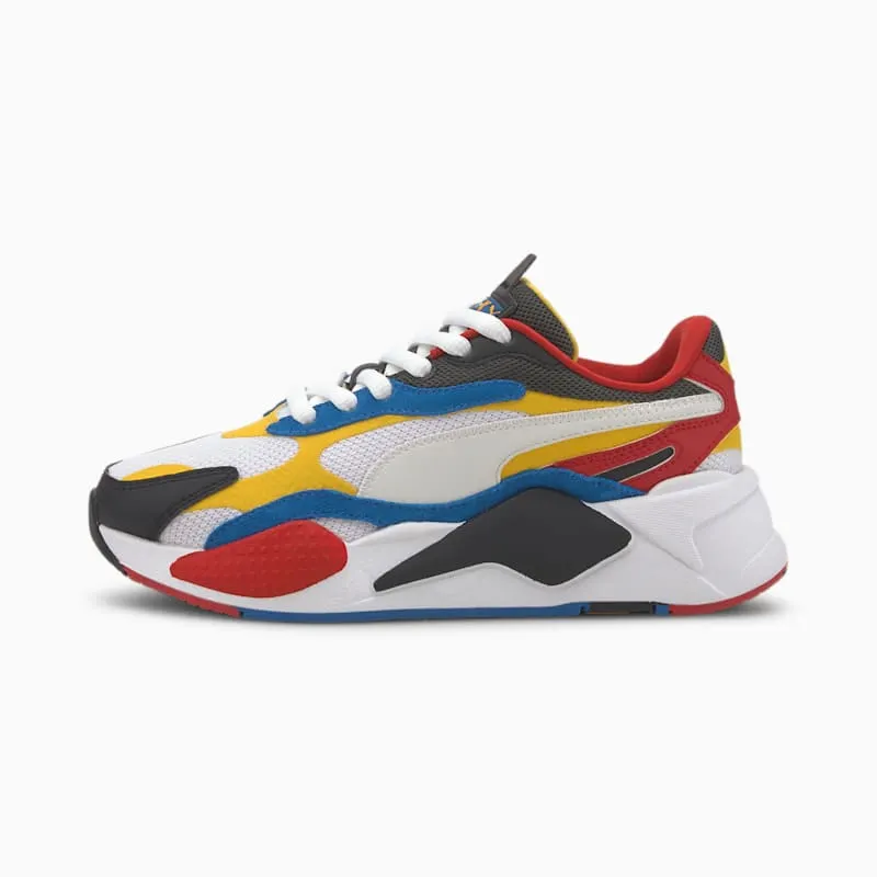 Puma RS-X 3 Puzzle White Yellow Black (GS) Puma White/Spectra Yellow-Puma Black (372357-04)