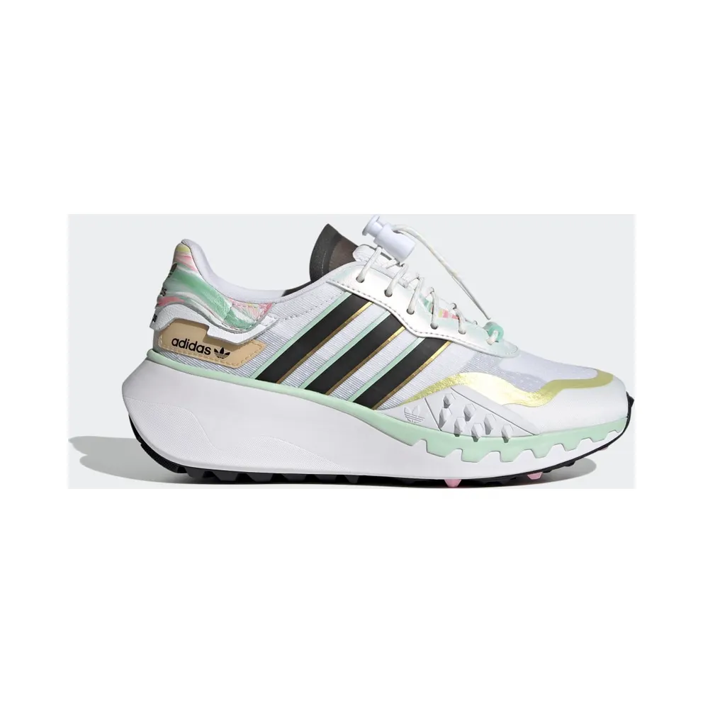 adidas Choigo Schuh Cloud White / Core Black / Frozen Green (FY6731)