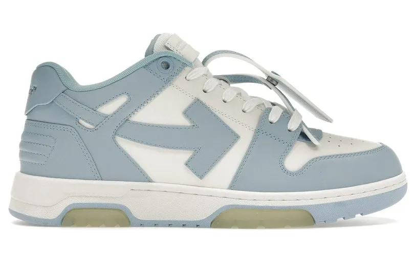 Off-White Out Of Office Calf Leather White Baby Blue (OMIA189C99-LEA007-0140)