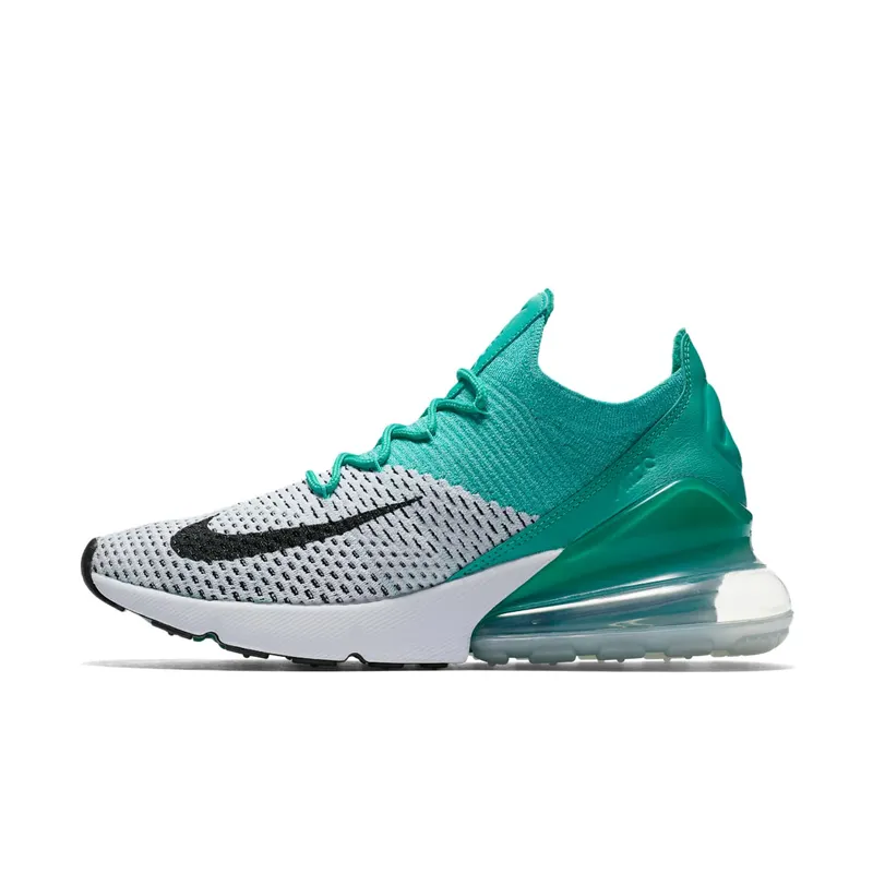 Nike Air Max 270 Flyknit Clear Emerald (W) Clear Emerald/Black-Pure Platinum-White (AH6803-300)