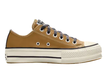 Converse Custom Leather Platform Chuck Taylor All Star Low Top Soba (568162CSP21_soba)