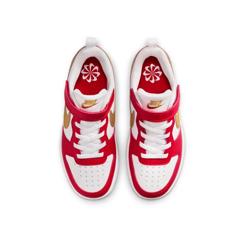 Nike Court Borough Low Recraft White University Red Gold (DV5457-137)