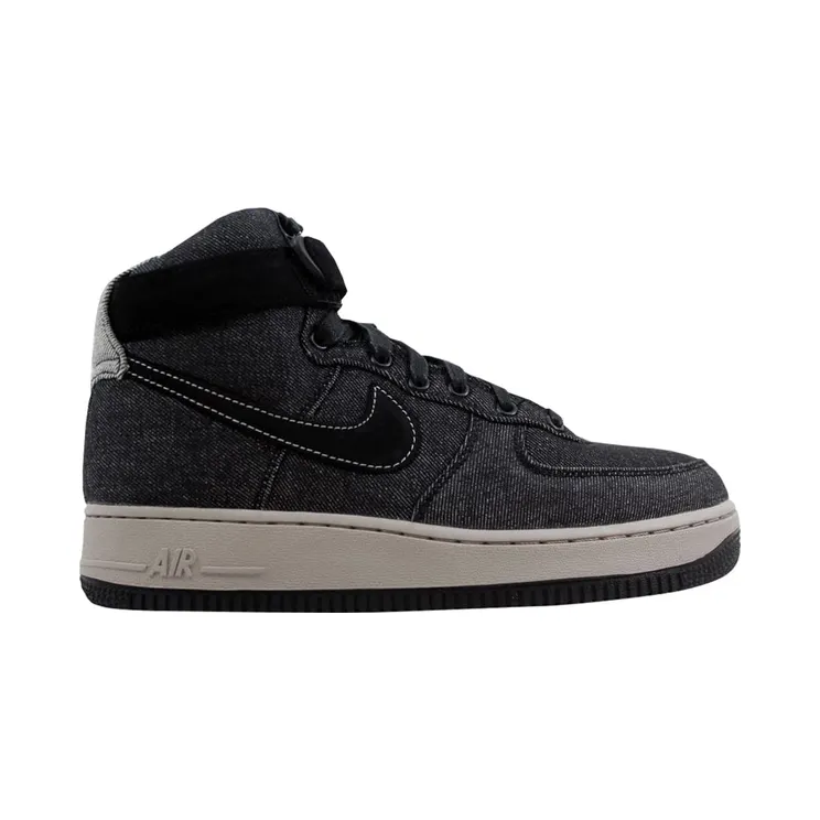 Nike Air Force 1 Hi SE Denim Black/Dark Grey-Cobblestone (W)