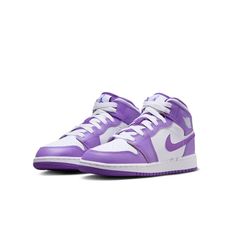 AIR Jordan 1 MID GS “White / Purple Venom” (DQ8423-511)
