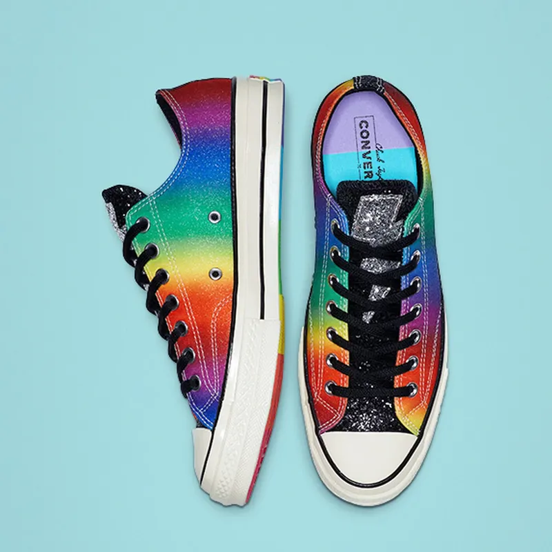 Converse Chuck Taylor All-Star 70s Ox Pride Rainbow (2019) Black/Egret-Multi (165714C)