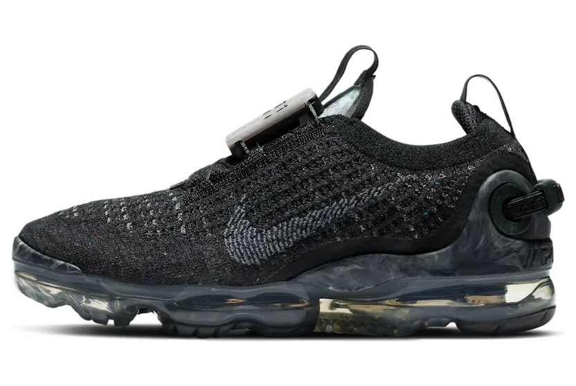 Nike Air VaporMax 2020 Flyknit GS ‘Dark Grey’ Black/Black/Dark Grey (CJ4069-002)