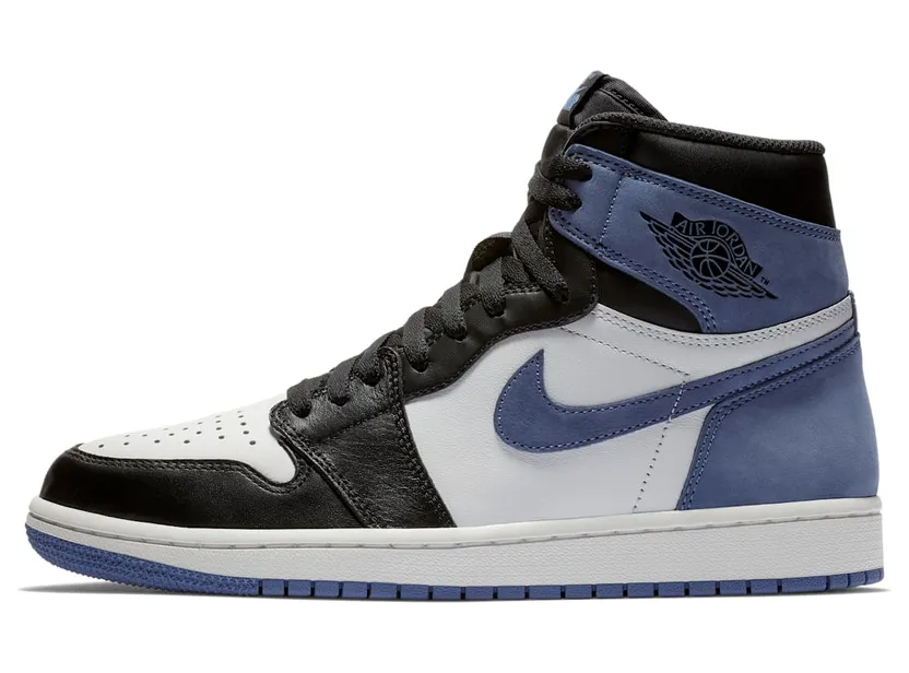 Air Jordan 1 Retro High OG “Summit White / Black / Blue Moon” (555088-115)