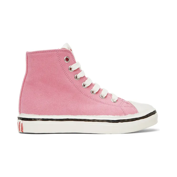 Marni Kids Red Canvas High Sneakers (70415)